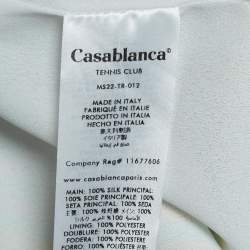 Casablanca Blue Printed Satin Silk Masao San Shorts L