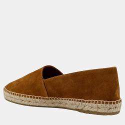Celine Brown Suede Espadrillas Loafers EU 43