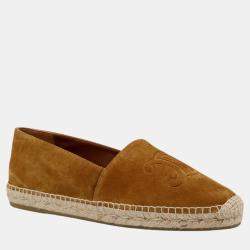 Celine Brown Suede Espadrillas Loafers EU 43
