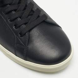 Pre Owned Celine Black Leather Lace Up Sneakers Size 42