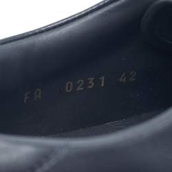 Pre Owned Celine Black Leather Lace Up Sneakers Size 42