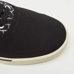 Celine Black Canvas Elliot Low Top Sneaker Size 40