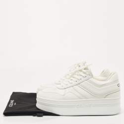 Celine White Leather Platform Sneakers Size 42