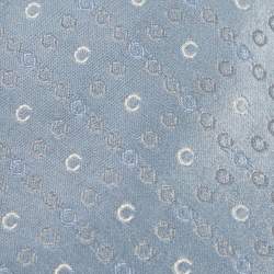 Pre Owned Celine Vintage Blue Patterned Silk Jacquard Tie