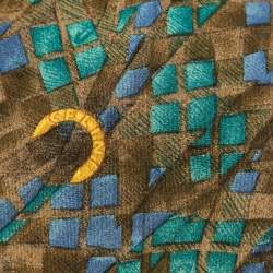 Celine Vintage Multicolor Printed Silk Tie