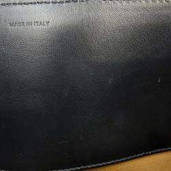 Celine Black Coated Canvas Leather Triomphe Horizontal Tote Bag