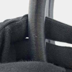 Celine Black Coated Canvas Leather Triomphe Horizontal Tote Bag