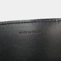 Celine Black Coated Canvas Leather Triomphe Horizontal Tote Bag