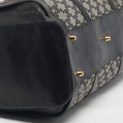 مملوكة مسبقًا Celine Black/Grey Macadam Canvas and Leather Duffel Bag