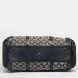 مملوكة مسبقًا Celine Black/Grey Macadam Canvas and Leather Duffel Bag