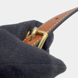 Pre Owned حقيبة سيلين متوسطة قماش الكاكي والجلود للسفر