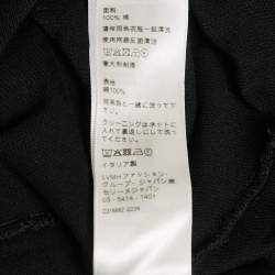 Pre Owned Celine Black Logo Embroidered Cotton Polo T-Shirt XL