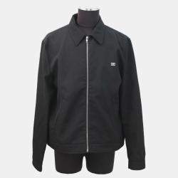 مملوكة مسبقًا جاكيت سيلين بسحاب صوف ونايلون أسود مقاس 52