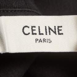 Pre Owned Celine Black Jersey Crewneck T-Shirt XL