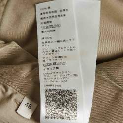 Pre Owned شورت سيلين قطني غاباردين بلون الرمادي الفاتح نمط كارغو مقاس متوسط - ميديوم