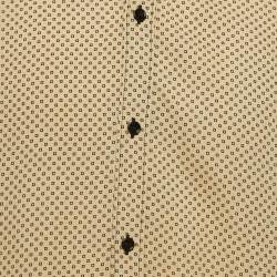 Celine Yellow Square Printed Crepe Buttoned Shirt L