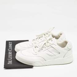 Celine White Leather Lace Up Sneakers Size 44