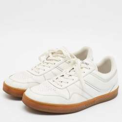 مملوكة مسبقًا Celine CT-01 Z Size 47 White Leather Low Top Sneakers