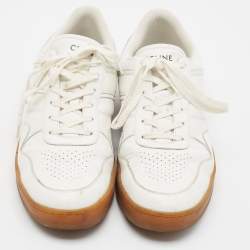 مملوكة مسبقًا Celine CT-01 Z Size 47 White Leather Low Top Sneakers