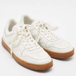 مملوكة مسبقًا Celine CT-01 Z Size 47 White Leather Low Top Sneakers