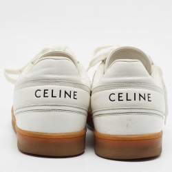 مملوكة مسبقًا Celine CT-01 Z Size 47 White Leather Low Top Sneakers