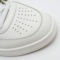 Pre Owned Celine CT-02 Size 43 White Leather Lace Up Low Top Sneakers
