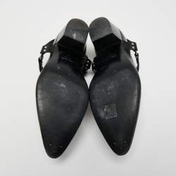 Celine Black Leather Ankle Length Boots Size 46
