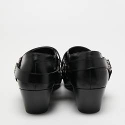Celine Black Leather Ankle Length Boots Size 46