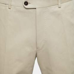 Pre Owned CH Carolina Herrera Beige Cotton Trousers 2XL