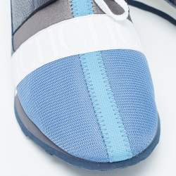 Pre Owned CH Carolina Herrera Multicolor Suede and Leather Low Top Sneakers Size 41.5