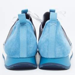 Pre Owned CH Carolina Herrera Multicolor Suede and Leather Low Top Sneakers Size 41.5