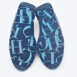 Pre Owned CH Carolina Herrera Multicolor Suede and Leather Low Top Sneakers Size 41.5