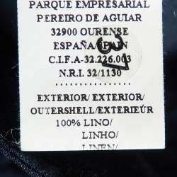 CH Carolina Herrera Brown Linen Regular Fit Trousers M