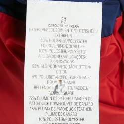 Pre Owned CH Carolina Herrera Blue Synthetic Detachable Hood Down Jacket M