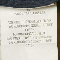 مملوكة مسبقًا CH Carolina Herrera Beige Cotton Logo Stripe Waist Detail Pants XXL