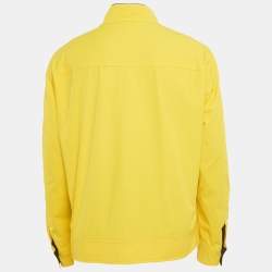 Pre Owned CH Carolina Herrera Yellow Synthetic Oversized Jacket XL