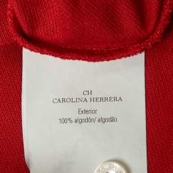 Pre Owned تي شيرت بولو سي إتش كارولينا هيريرا بيكيه أحمر مقاس كبير - لارج