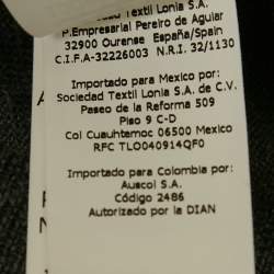 Pre Owned CH Carolina Herrera Grey Argyle Wool V-Neck Sweater M