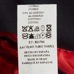 Pre Owned CH Carolina Herrera Navy Blue Gabardine Regular Fit Suit M