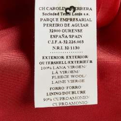 Pre Owned CH Carolina Herrera Navy Blue Gabardine Regular Fit Suit M