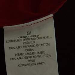 Pre Owned CH Carolina Herrera Brown Cotton Straight Trousers 3XL