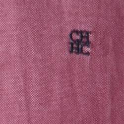 Pre Owned CH Carolina Herrera Burgundy Cotton Button Down Oxford Shirt M