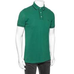 Pre Owned CH Carolina Herrera Green Cotton Polo T-shirt L