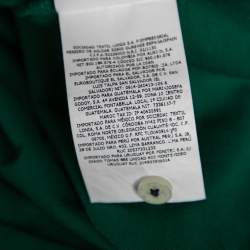 Pre Owned CH Carolina Herrera Green Cotton Polo T-shirt L