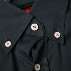 Pre Owned CH Carolina Herrera Black Cotton Button Down Shirt 2XL