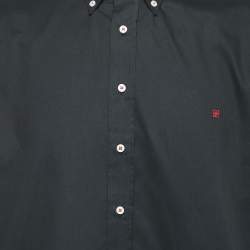 Pre Owned CH Carolina Herrera Black Cotton Button Down Shirt 2XL