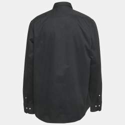 Pre Owned CH Carolina Herrera Black Cotton Button Down Shirt 2XL
