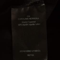 CH Carolina Herrera Black Printed Cotton T-Shirt L