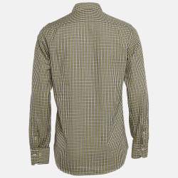 CH Carolina Herrera Multicolor Checked Cotton Button Down Shirt M