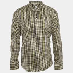 CH Carolina Herrera Multicolor Checked Cotton Button Down Shirt M
